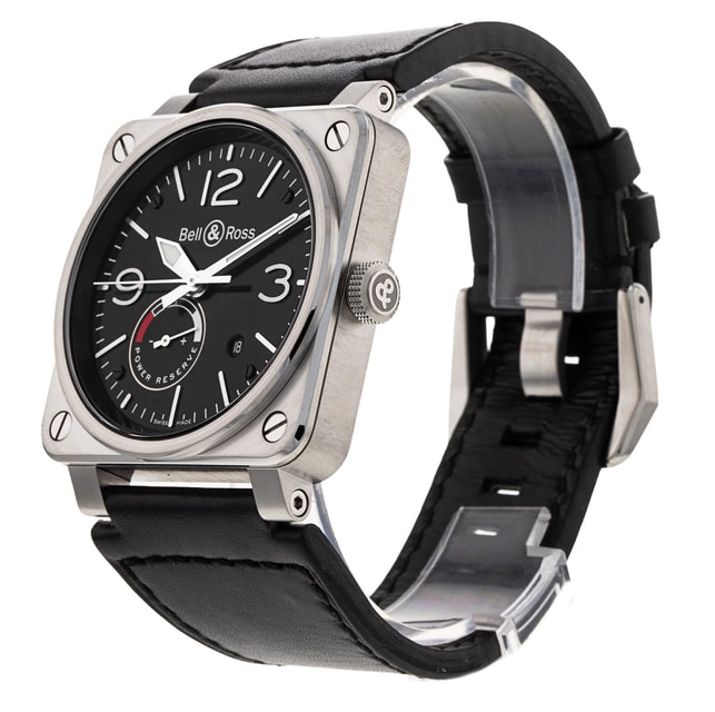 Bell and Ross Aviation BR0397-BL-SI/SCA Image 2